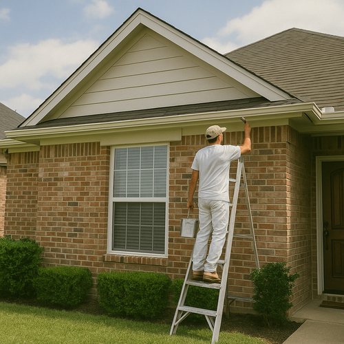 exterior painting on a home